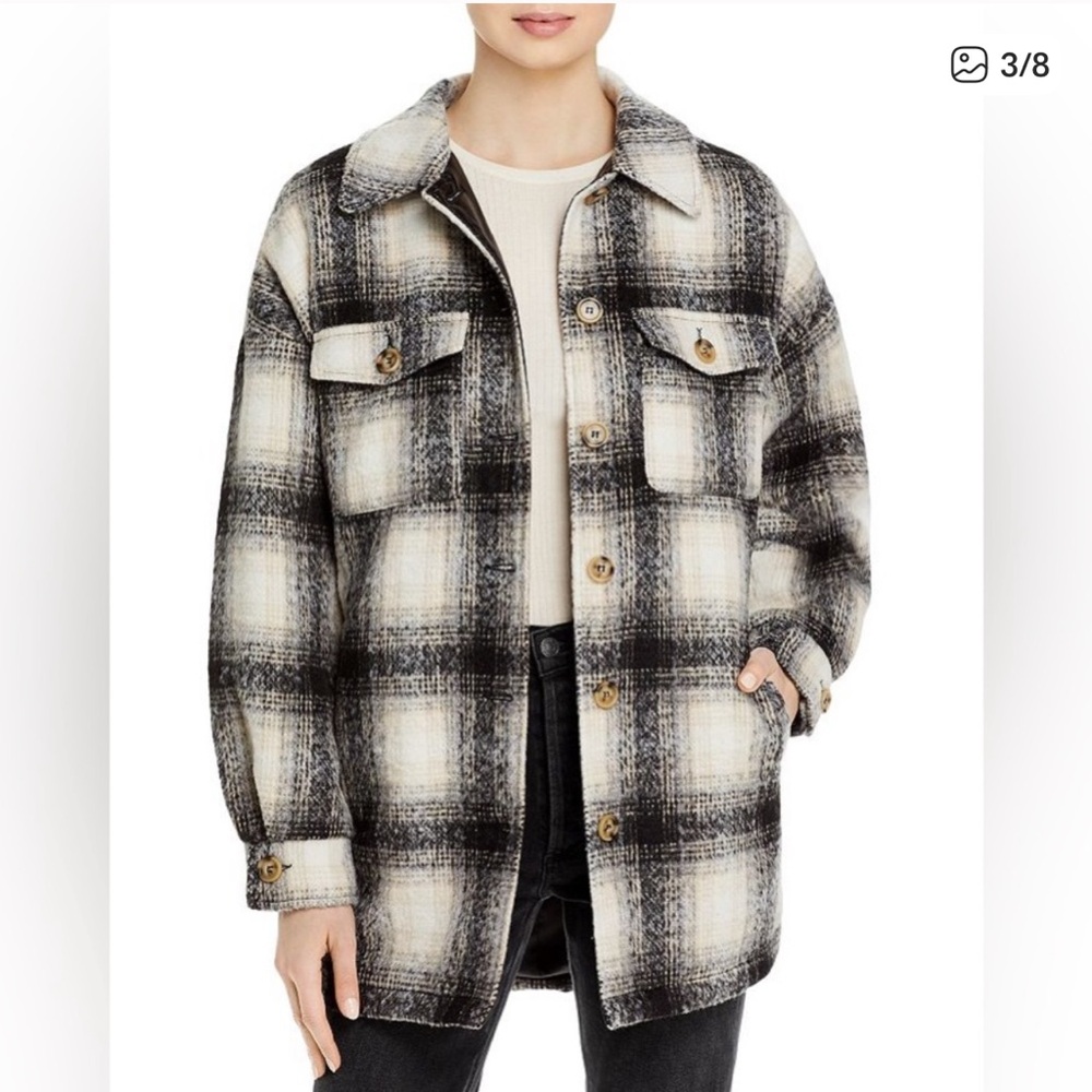 Plaid jacket/coat, great condition 
Apparis Elegant Black plaid Jacket - Picture 5 of 12
